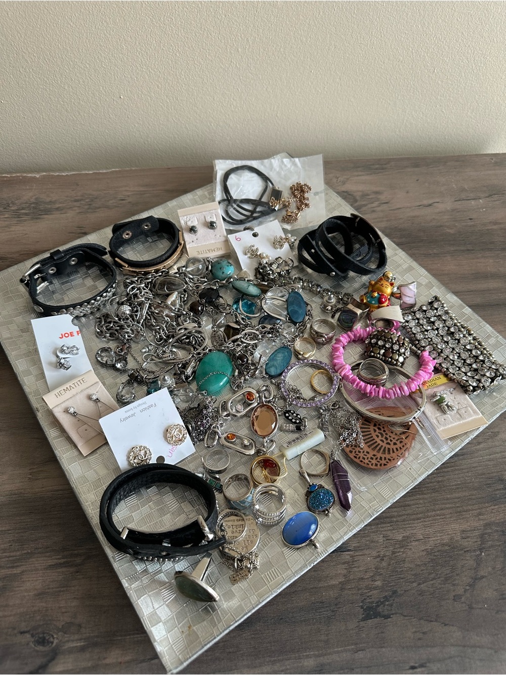 Beautiful jewelry, necklaces, bracelets, rings and earrings